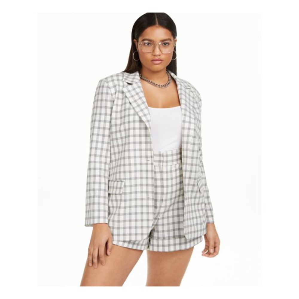 Danielle Bernstein White Patterned Blazer - image 3